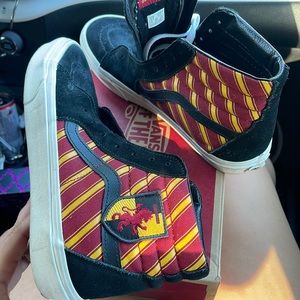 Harry Potter high top vans Gryffindor